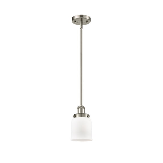Innovations 916-1S-SN-G51-LED Small Bell 1 Light Pendant part of the Ballston Collection, Brushed Satin Nickel