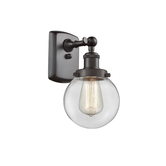 916-1W-OB-G202-6-LED-Innovations Lighting-Beacon-3.5W 1 LED Wall Sconce in Modern Contempo Style-6 Inches Wide by 11 Inches High   Oil Rubbed Bronze