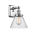 thumbnail image 1 of Innovations 916-1W-PC-G44-LED Large Cone 1 Light Sconce part of the Ballston Collection, Polished Chrome, 1 of 1