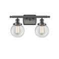 thumbnail image 1 of 916-2W-OB-G202-6-LED-Innovations Lighting-Beacon-7W 2 LED Bath Vanity in Modern Contempo Style-16 Inches Wide by 11 Inches High   Oil Rubbed Bronze, 1 of 1
