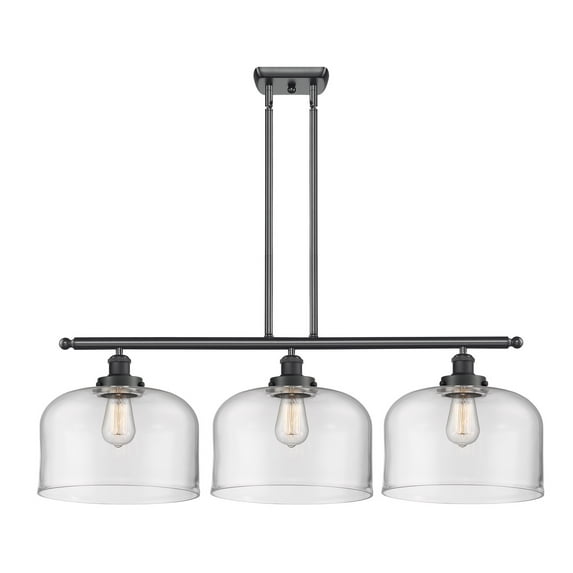 Innovations 916-3I-BK-G72-L-LED Three Light Island Pendant from Ballston collection 8.00 inches