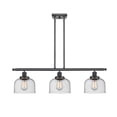 thumbnail image 1 of 916-3I-BK-G74-LED-Innovations Lighting-Large Bell-10.5W 3 LED Island in Industrial Style-36 Inches Wide by 11 Inches High   Matte Black Finish with, 1 of 1