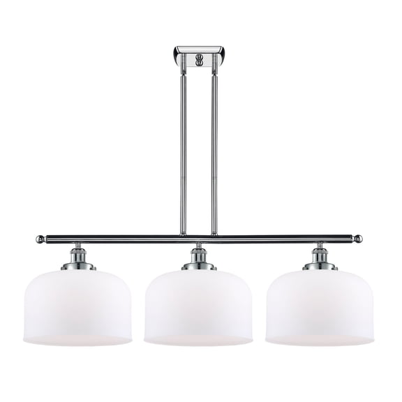 916-3I-PC-G71-L-LED-Innovations Lighting-X-Large Bell-10.5W 3 LED Island in Industrial Style-36 Inches Wide by 11 Inches High Polished Chrome Finish