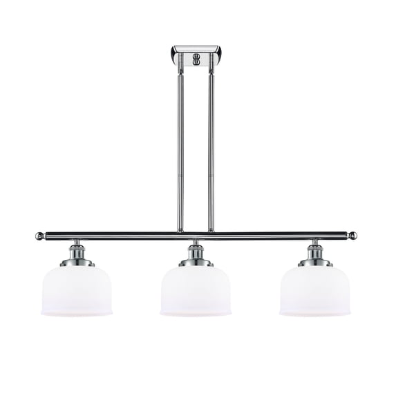 916-3I-PC-G71-LED-Innovations Lighting-Large Bell-10.5W 3 LED Island in Industrial Style-36 Inches Wide by 11 Inches High Polished Chrome Finish