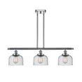 thumbnail image 1 of 916-3I-PC-G74-LED-Innovations Lighting-Large Bell-10.5W 3 LED Island in Industrial Style-36 Inches Wide by 11 Inches High   Polished Chrome Finish, 1 of 1
