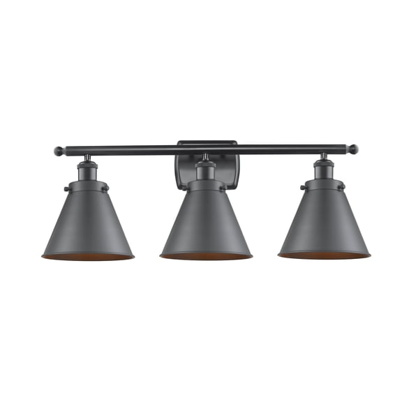 916-3W-BK-M13-LED-Innovations Lighting-Appalachian - 10.5W 3 LED Bath Vanity In Industrial Style-10.5 Inches Tall and 26 Inches Wide