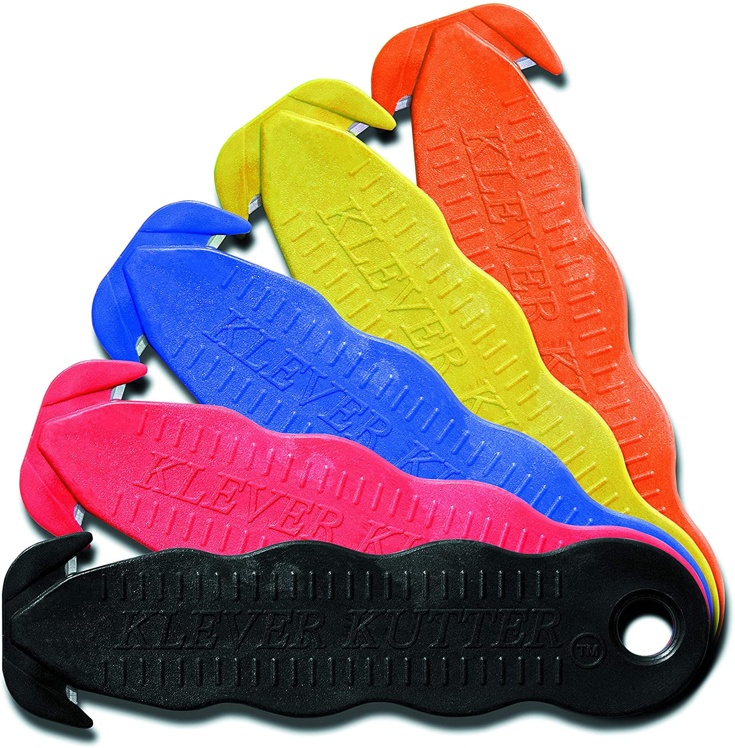 Innovations Cutter Stainless Steel Package Opener, Safety Utility Cutter Assorted Colors 5 pcs, - 5/PACK MIX