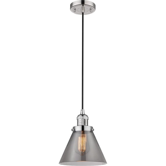 Innovations INNO201C-PN-G43-LED LED Mini Pendant, Polished Nickel