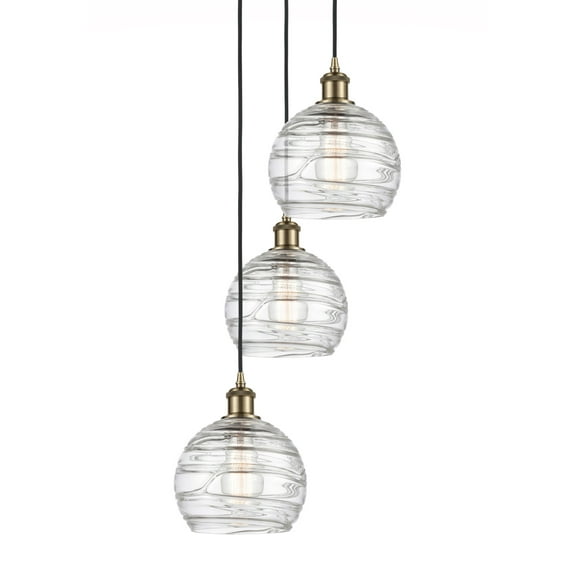 Innovations Lighting 113B-3P-24-15 Athens Pendant Athens 3 Light 15" Wide Multi Light