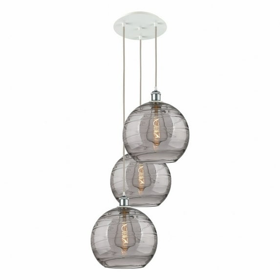 Innovations Lighting 113B-3P 41 19 Athens Deco Swirl Pendant Athens Deco Swirl 3 Light 19"