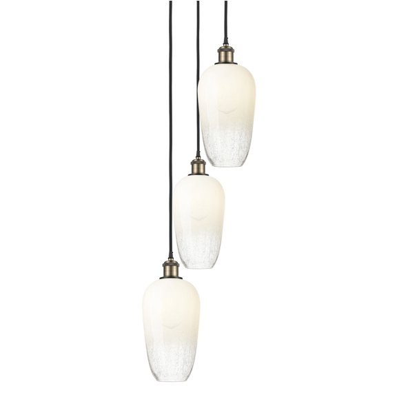 Innovations Lighting 113B-3P-46-14 Brookhaven Flute Pendant Brookhaven Flute 3 Light 14"