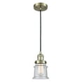 thumbnail image 1 of Innovations Lighting 201C-AB-G184 Canton 6" Wide Mini Pendant - Brass, 1 of 7