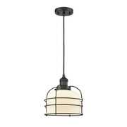 Innovations Lighting 201C Large Bell Cage Large Bell Cage 9" Wide Mini Pendant - White