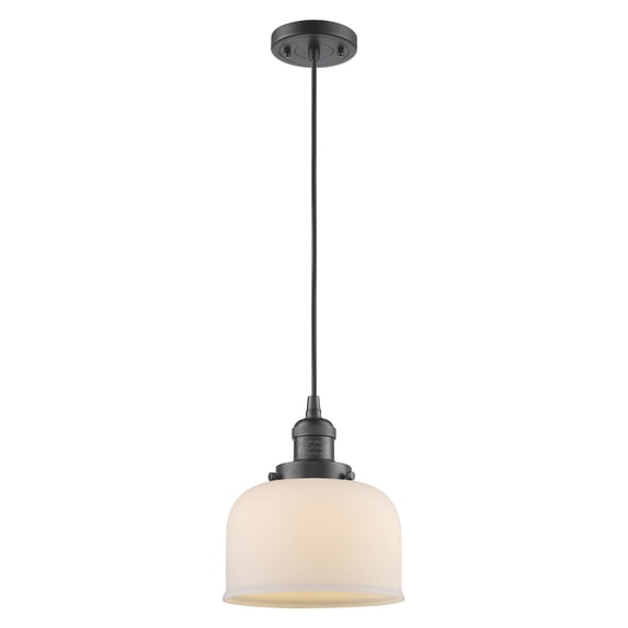 Innovations Lighting 201C Large Bell Large Bell 8" Wide Mini Pendant - MultiColor