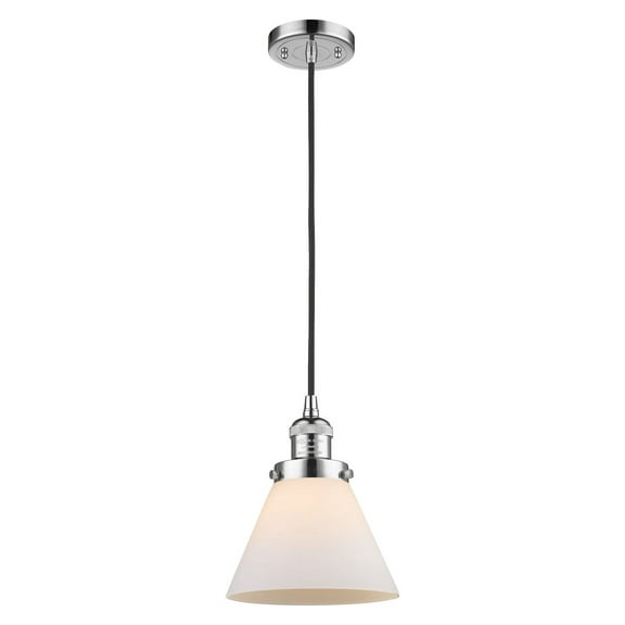 Innovations Lighting 201C-PC-G41 Large Cone 8" Wide Mini Pendant - White