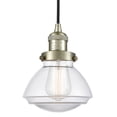 thumbnail image 1 of Innovations Lighting 201C-AB-G322 Olean 7" Wide Mini Cord Hung Pendant - Brass, 1 of 7