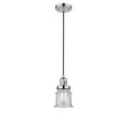 thumbnail image 1 of Innovations Lighting 201C-PN-G184S-LED Small Canton-3.5W 1 LED Mini Pendant in Industrial Style-6 Inches Wide by 10 Inches High   Polished Nickel Finish with Seedy Glass, 1 of 1