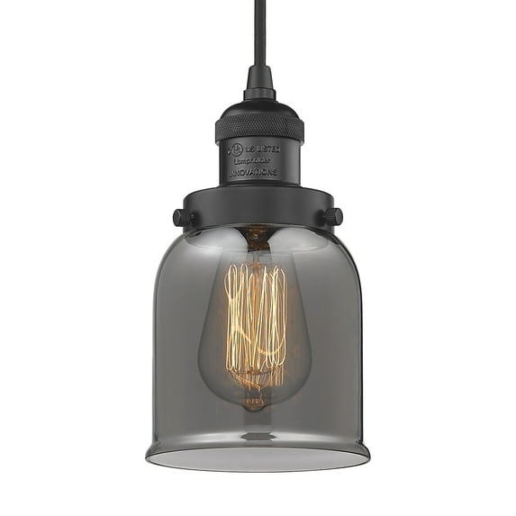 Innovations Lighting 201C Small Bell Small Bell 5" Wide Mini Pendant - Black