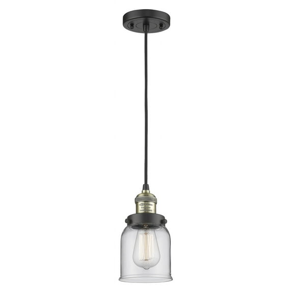 Innovations Lighting 201C Small Bell Small Bell 5" Wide Mini Pendant - Black