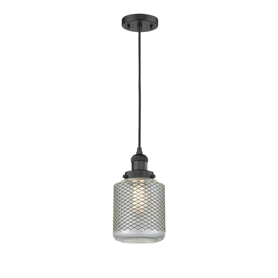 Innovations Lighting 201C-BK-G262 Stanton 1 Light 6" Wide Mini Pendant - Black