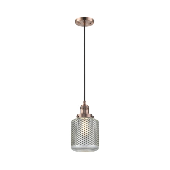 Innovations Lighting 201C-AC-G262 Stanton 1 Light 6" Wide Mini Pendant - Copper