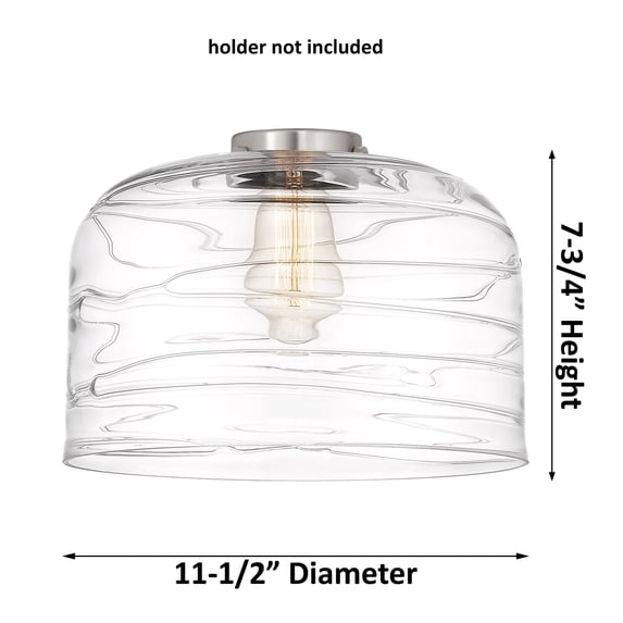 Innovations Lighting 201F-PN-G713-L Bell 12" Wide Semi-Flush Ceiling Fixture - Polished
