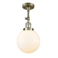 thumbnail image 1 of Innovations Lighting 201F-8 Beacon Beacon 1 Light 8" Wide Semi-Flush Ceiling Fixture -, 1 of 7