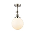 thumbnail image 1 of Innovations Lighting 201F-8 Beacon Beacon 1 Light 8" Wide Semi-Flush Ceiling Fixture -, 1 of 7