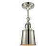 thumbnail image 1 of Innovations Lighting 201F-PN-M9-PN Addison 5" Wide Semi-Flush Ceiling Fixture - Nickel, 1 of 2