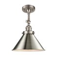 thumbnail image 1 of Innovations Lighting 201F Briarcliff Briarcliff 1 Light 10" Wide Semi-Flush Ceiling, 1 of 7