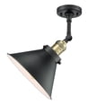 thumbnail image 1 of Innovations Lighting 201F-BAB-M10-BK Briarcliff 1 Light 10" Wide Semi-Flush Ceiling, 1 of 4