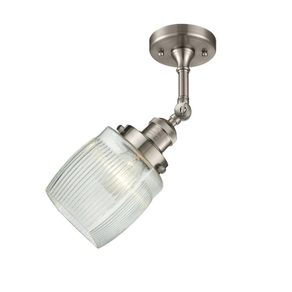 Innovations Lighting 201F Colton Colton 1 Light 6" Wide Semi-Flush Ceiling Fixture -