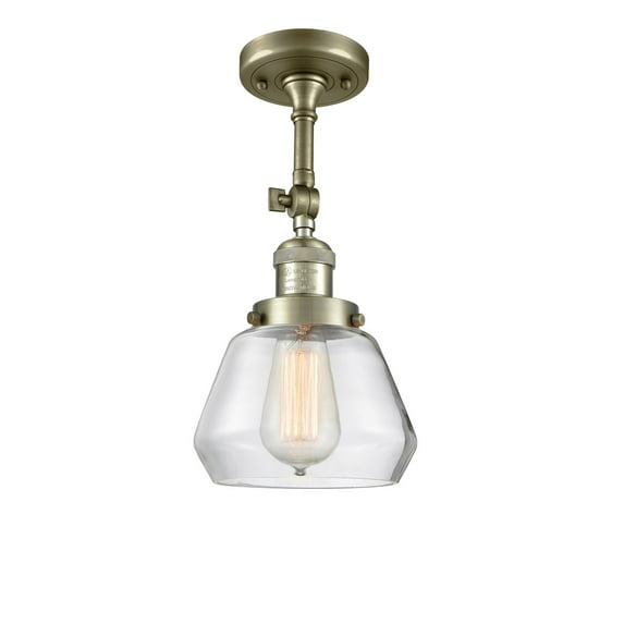 Innovations Lighting 201F-AB-G172 Fulton 1 Light 7" Wide Semi-Flush Ceiling Fixture -