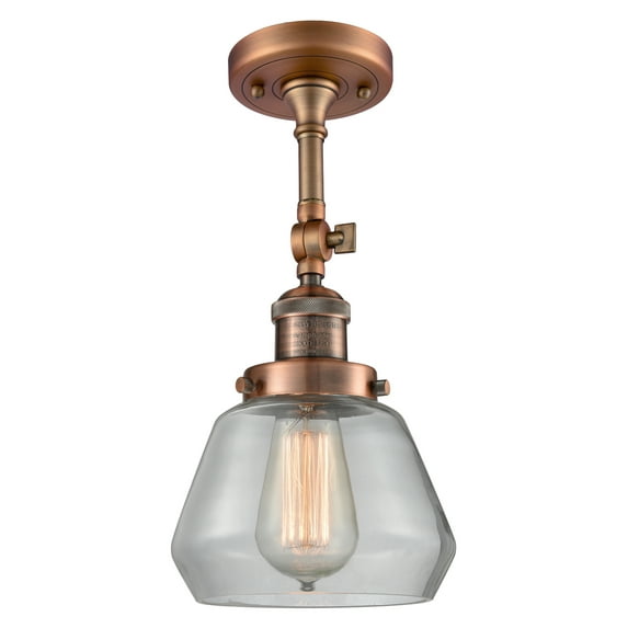 Innovations Lighting 201F-AC-G172 Fulton 1 Light 7" Wide Semi-Flush Ceiling Fixture -