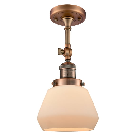 Innovations Lighting 201F-AC-G171 Fulton 1 Light 7" Wide Semi-Flush Ceiling Fixture -