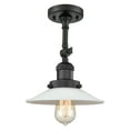 thumbnail image 1 of Innovations Lighting 201F-BK-G1 Halophane 1 Light 9" Wide Convertible Semi-Flush Ceiling, 1 of 7