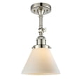thumbnail image 1 of innovations lighting 201f large cone single light 7-3/4" wide semi-flush ceiling, 1 of 4