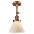 thumbnail image 1 of innovations lighting 201f large cone 1-light 7-3/4" wide semi-flush ceiling fixture, 1 of 4