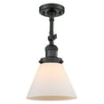 thumbnail image 1 of Innovations Lighting 201F-BK-G41 Large Cone 1 Light 8" Wide Semi-Flush Ceiling Fixture -, 1 of 4