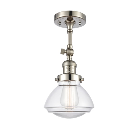 Innovations Lighting 201F-PN-G322 Olean 7" Wide Convertible Semi-Flush Ceiling Fixture /