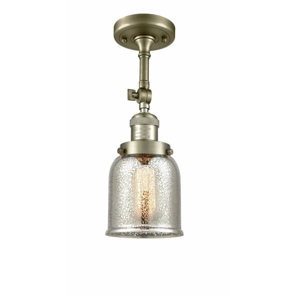 Innovations Lighting - Bell - 1 Light Semi-Flush Mount In Industrial Style-13.5