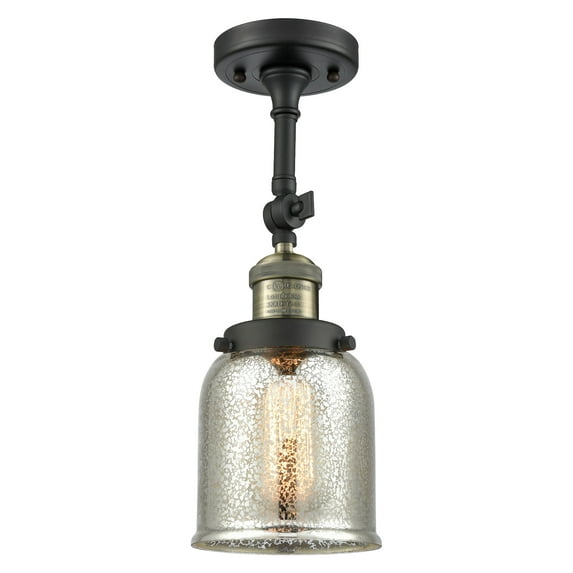 Innovations Lighting 201F-BAB-G58 Small Bell 1 Light 5" Wide Semi-Flush Ceiling Fixture -