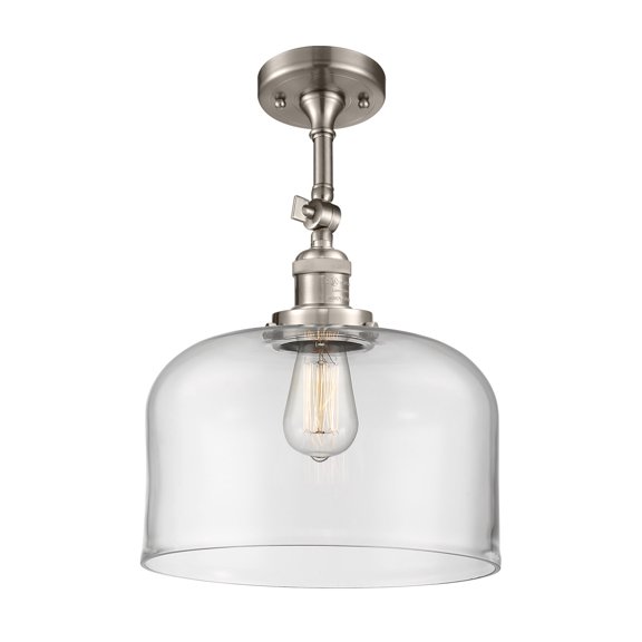 Innovations Lighting 201F X-Large Bell X-Large Bell 12" Wide Semi-Flush Ceiling Fixture -