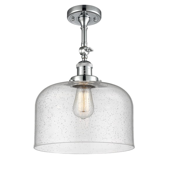 Innovations Lighting 201F-PC-G74-L X-Large Bell 12" Wide Semi-Flush Ceiling Fixture -