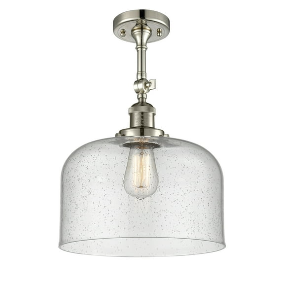 Innovations Lighting 201F X-Large Bell X-Large Bell 12" Wide Semi-Flush Ceiling Fixture -