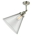thumbnail image 1 of Innovations Lighting 201F X-Large Cone X-Large Cone 12" Wide Semi-Flush Ceiling Fixture -, 1 of 2