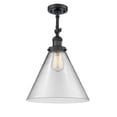 thumbnail image 1 of Innovations Lighting 201F-BK-G42-L X-Large Cone 12" Wide Semi-Flush Ceiling Fixture -, 1 of 2