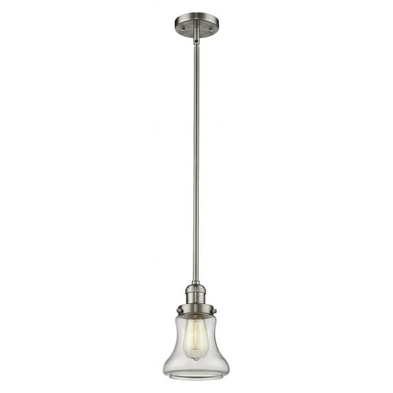 Innovations Lighting 201S Bellmont Bellmont 7" Wide Mini Pendant - Nickel