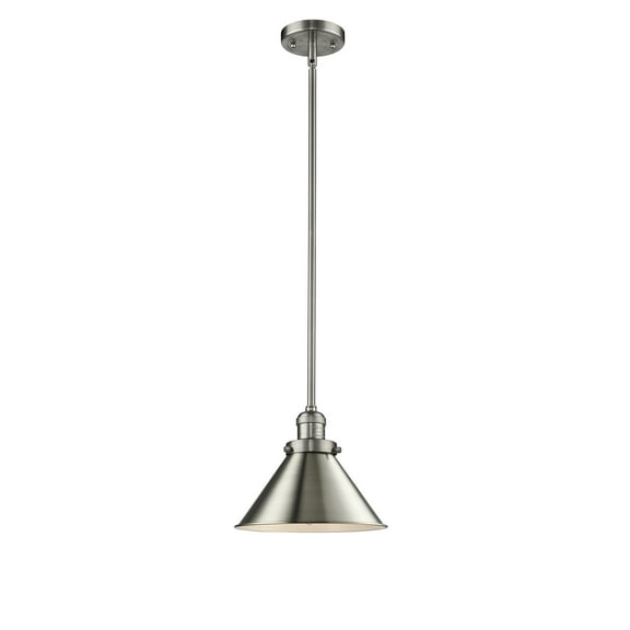 Innovations Lighting 201S Briarcliff Briarcliff 1 Light 10" Wide Pendant - Nickel