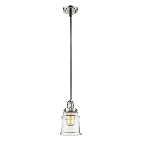 Innovations Lighting 201S-PN-G182 Canton 7" Wide Mini Pendant - Nickel